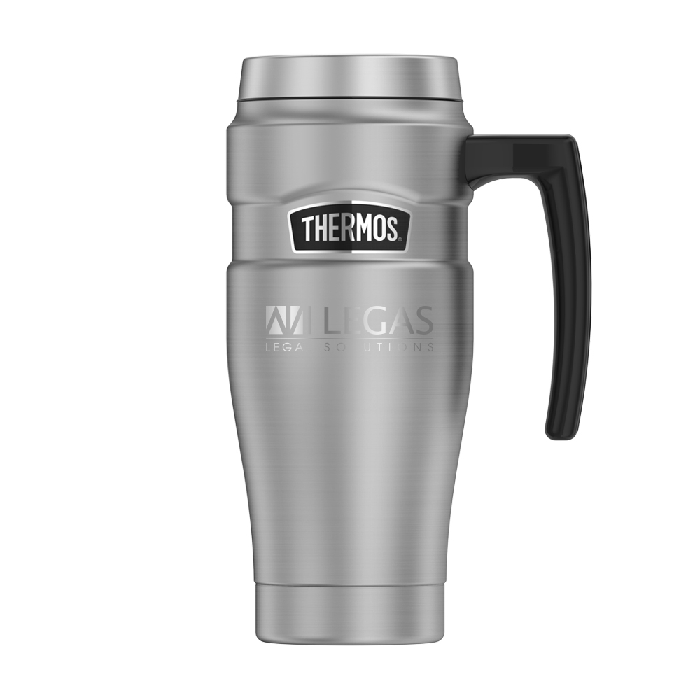 THERMOS®16 OZ. STAINLESS KING TRAVEL MUG MSK1000 Laser Engraved For ...